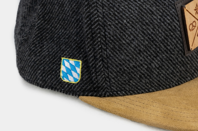 Kreizweis Altbayern - dunkelgrau (Snapback)